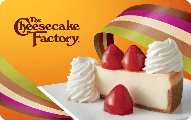 The Cheesecake Factory gift card