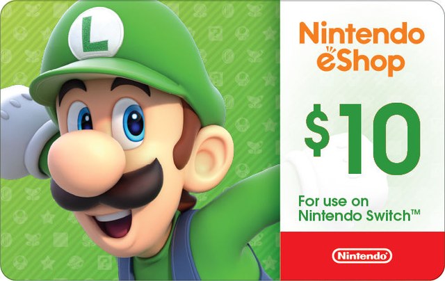 Nintendo gift card